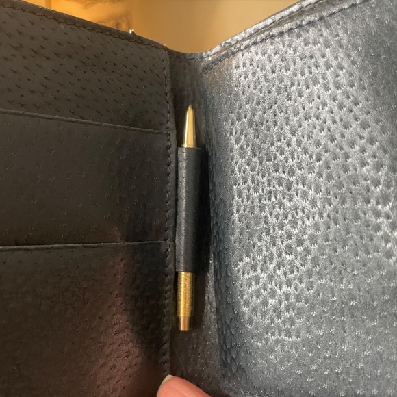 Vintage GUCCI Blue Red Stripe SherryLine Trifold Wallet - Picture 7 of 9